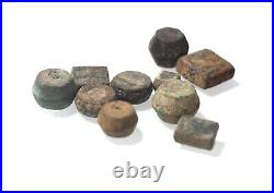 Zurqieh Ad19427- Ancient Byzantine. Lot Of 10 Bronze Weights. 800 1000 A. D