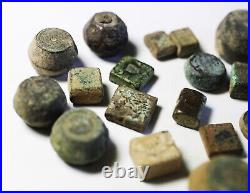 Zurqieh Ad6330- Ancient Byzantine & Islamic Bronze Weights. 22 Pcs