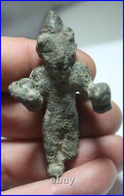 Zurqieh As19104- Ancient Hittite Bronze Figure Of Baal. 1600 B