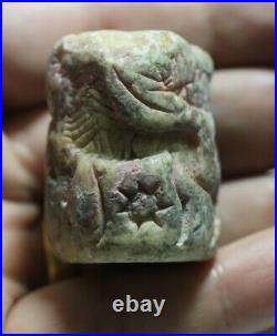 Zurqieh As22245- Ancient Sumerian. Huge Stone Cylinder Seal. 2500 B. C