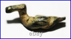 Zurqieh As22650- Ancient Holy Land. Bronze Duck Weight. 1/2 Shekel. 1500 B. C