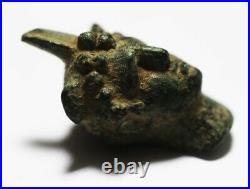 Zurqieh -as19189- Ancient Roman, Bronze Head Of Satyr. 100 200 A. D