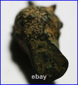 Zurqieh -as19189- Ancient Roman, Bronze Head Of Satyr. 100 200 A. D