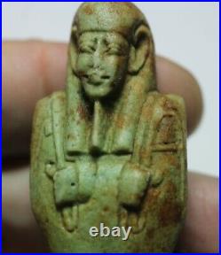 Zurqieh -as24992- Ancient Egypt. Beautiful Faience Ushabti. 600 300 B. C